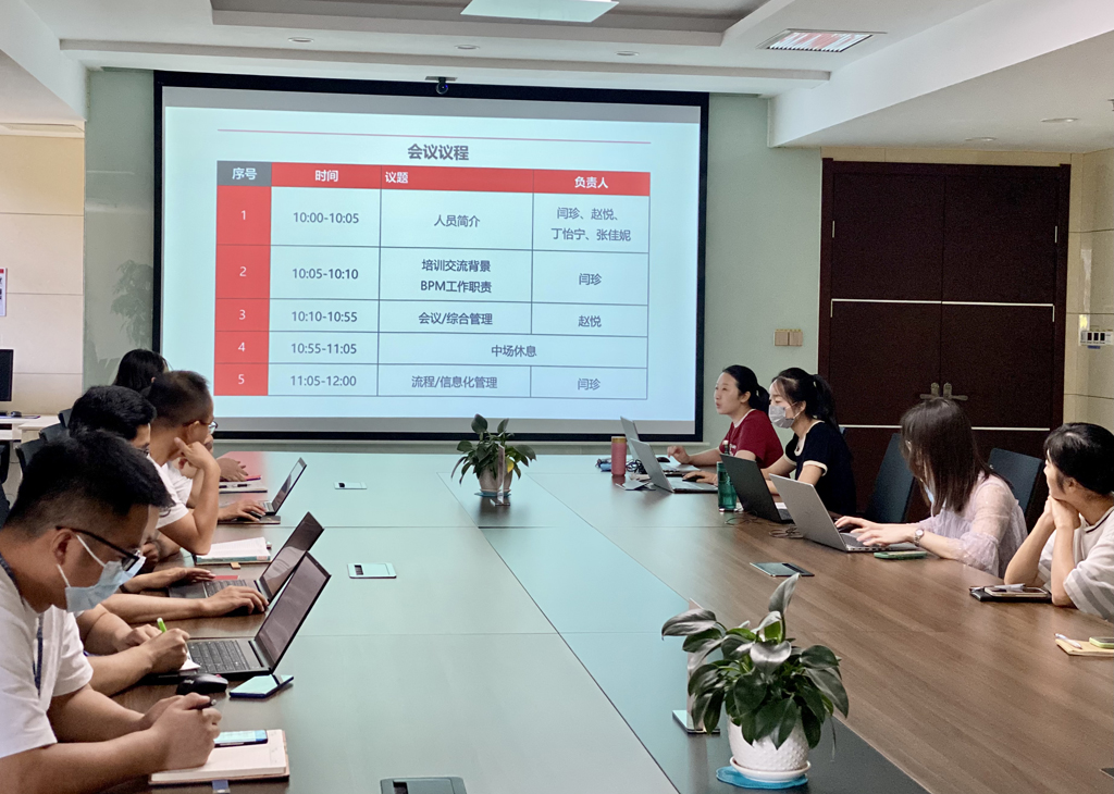 龙八头号微电召开首期BPM专项培训交流会
