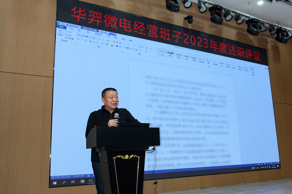 龙八头号微电召开2023年度经营班子述职大会
