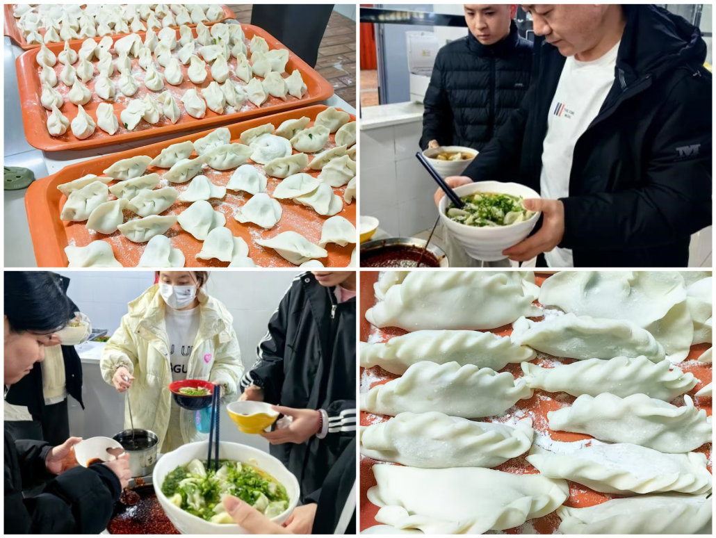 龙八头号微电组织冬至节包饺子活动
